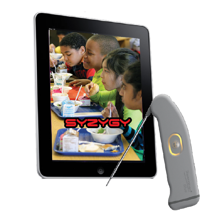 iPad and temperature monitor